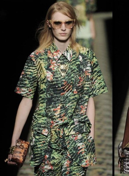 Women Kenzo Shirt Green 36 / S / 44