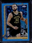 2025-26 Topps Chrome Stephen Curry Blue Wave Refractor #82/150 Warriors