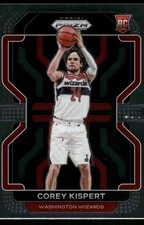 2021-22 Panini Prizm #275 Corey Kispert Washington Wizards Rookie