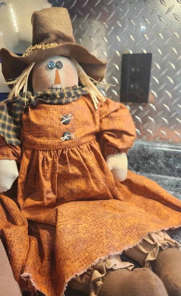 Honey Me Cowboy Scarecrow with Handcrafted Girlfriend Doll / Figure - Image 3 of 3