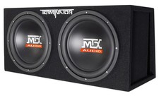MTX Terminator TNE212DV 1000 Watt RMS Dual 12 Subwoofers Subs Vented Sub Box