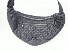 Lug NWOT Boomerang Sling Convertible Crossbody Bag (Black) Houndstooth Quilted