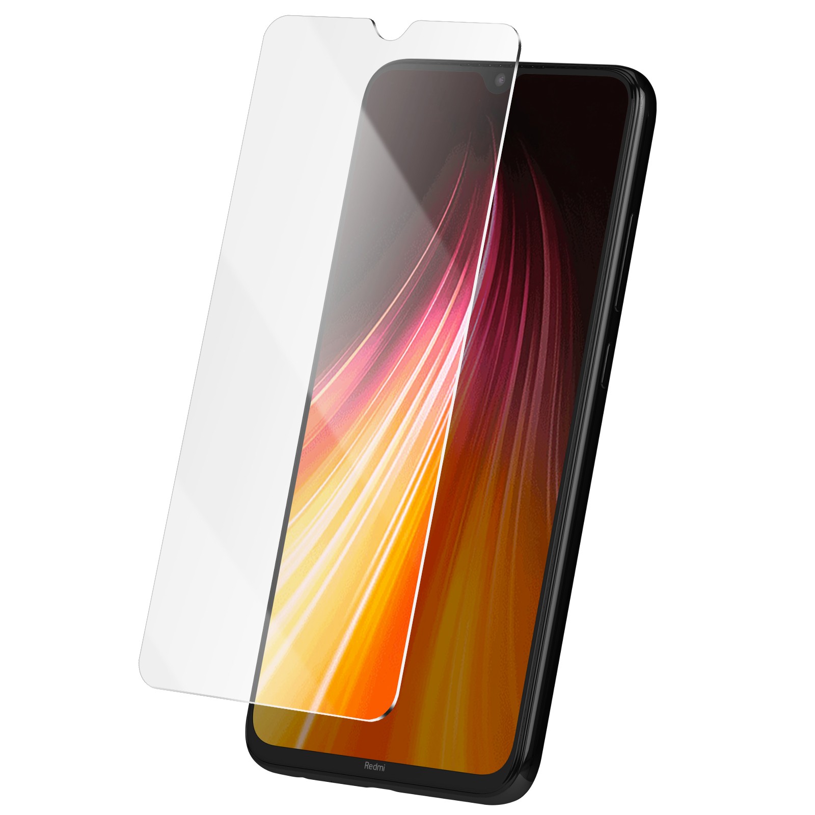 Vitre de protection Redmi Note 8 Avizar en verre trempé premium haute clarté