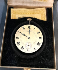 Antique E. Howard 1912 Series 7 Pocket Watch Movement W/ Box Paper Ticks 12s 17j