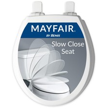 Cassel Slow Close Toilet Seat, Easy Clean, Non Slip Wood Seat, Easy Install, Mad