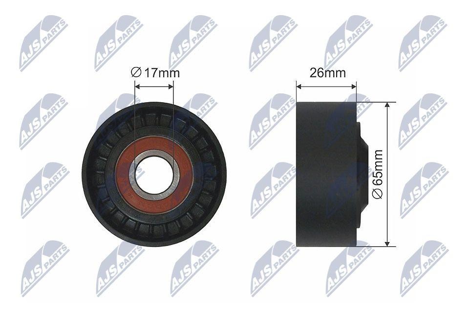 NTY Tensioner Pulley Serpentine Belt RNK-NS-032 For Dacia Infiniti Nissan