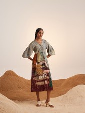 Cord Studio Women’s Summer Dress HIGH TEA Size Large