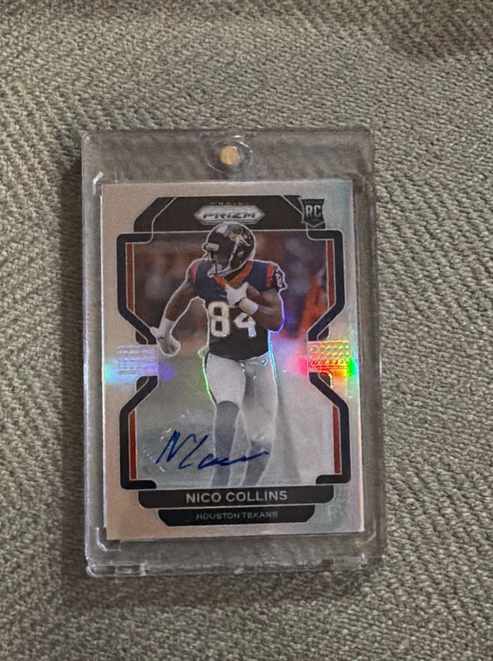 2021 Panini Prizm Rookie Nico Collins #360 Silver Prizm (RC) Autograph