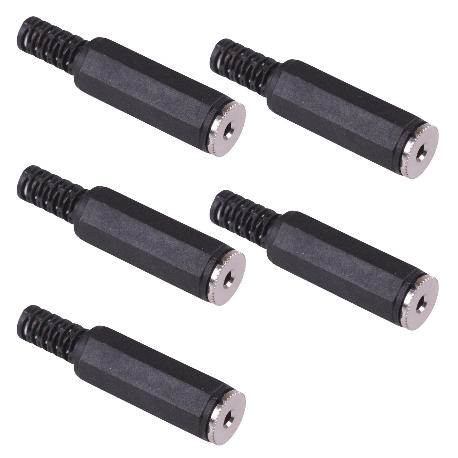 5 x 2.5mm Mono Insulated Jack Socket Connectors