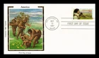 DR JIM STAMPS US COVER PUAS AMERICA BERING LAND BRIDGE AIRMAIL FDC COLORANO SILK