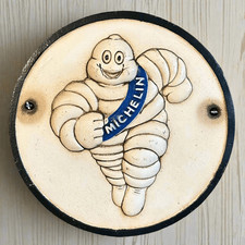 Michelin Man Mascot 1889 Cast Iron Plaque
