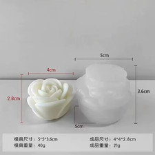 2024 Nuovo Fiore Stampo per Candela in Silicone 3D Fiore Di Peonia Sapone Gesso 