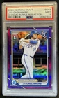 2024 Bowman Draft Jac Caglianone Chrome Purple Refractor 1st #/250 Royals PSA 9