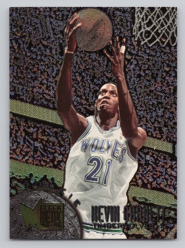 Metal 167 Kevin Garnett Fleer Rc 1995-96 Rookie Timberwolves 1995 Minnesota Hof - Picture 5 of 10