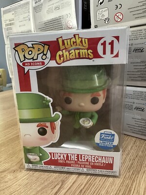 Funko POP Ad Icons Lucky The Leprechaun Boneco de vinil edição limitada