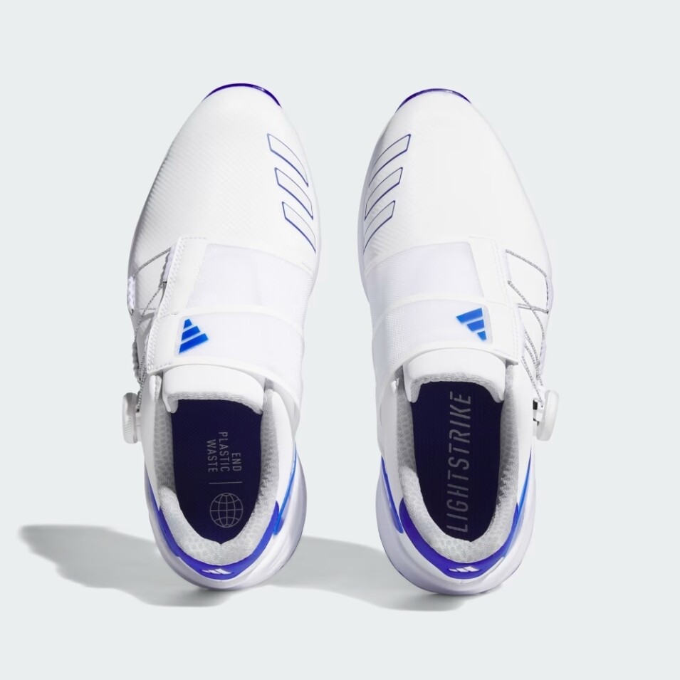 adidas golf shoes BOABOOSTダイヤル式三色カラー滑り止め New Mens ADIDAS ZG23 BOA LIGHT STRIKE GOLF GY9715 WHITE