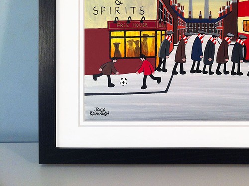JACK KAVANAGH "GOING TO THE MATCH" ABERDEEN FRAMED PRINT - Picture 2 of 6