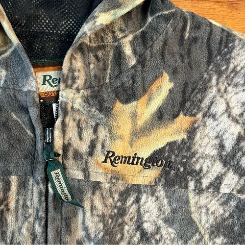 Camouflage Remington youth fleece jacket size 12/14 - Picture 2 of 4