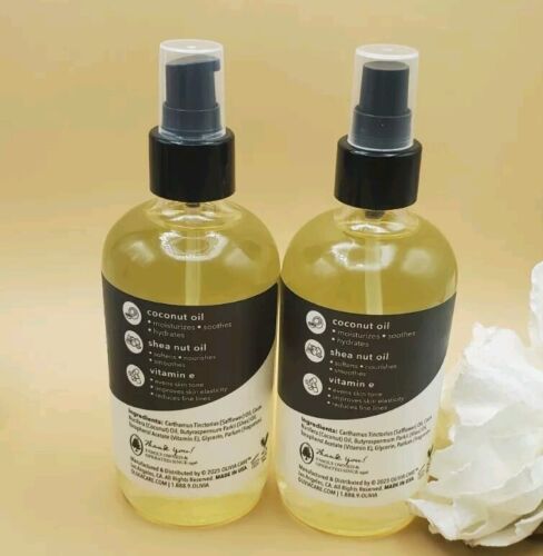 2~Olivia Care Coconut Shea Nourishing Body Oil 8 fl oz New - Picture 5 of 5