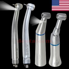 NSK Style Dental (LED) High low Speed Contra Angle Handpiece Push Button Turbine