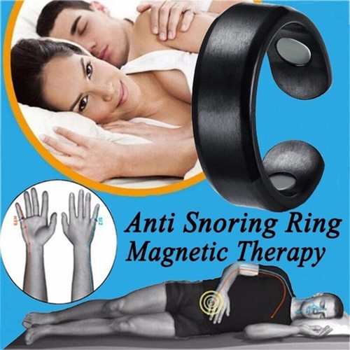 Anti Snore Magnetic Ring Reflexology Stop Snoring Apnea Sleeping Aid Device AU - Picture 2 of 12