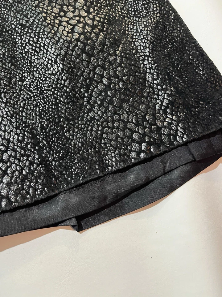 DKNY 100% Leather Women's Zip Low Rise Lined Pants Sz 10 Black - Image 2 of 4