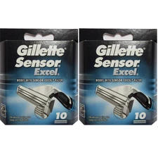 Gillette Sensor Excel Mens Refill Razor Blades, 20 Count 