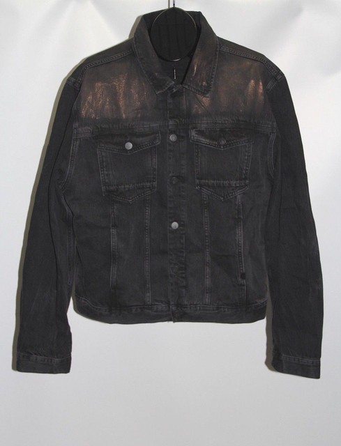 calvin klein black denim jacket