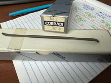 CORRADI RIFFLERS CUT FILES LOT OF 4 CUT TYPE:2 6" SERIES NUMBER 531