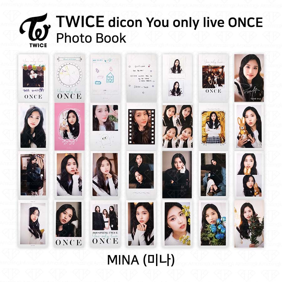 TWICE x dicon You Only Live ONCE Card Photo Book Postcard Mina