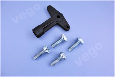 ORIGINAL ELO FELGENDECKEL FELGENSCHLÜSSEL SICHERHEITSSCHRAUBEN SET für RENAULT