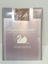 Gloria Vanderbilt Beige Day Sheer Pantyhose Size C 200-300 lbs-VINTAGE-NEW