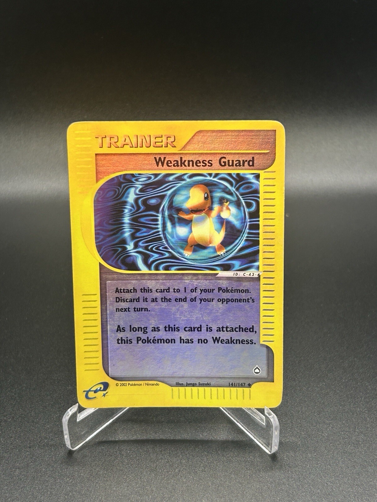 Weakness Guard 141/147 Reverse Holo Aquapolis English Pokemon Card WoTC E-Reader