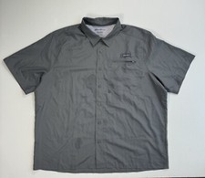 Eddie Bauer Men s 2XL Vented Button Up Shirt Lightweight Outdoor Hiking Grey