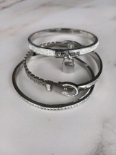 Buckle Set- Silver S-M size 