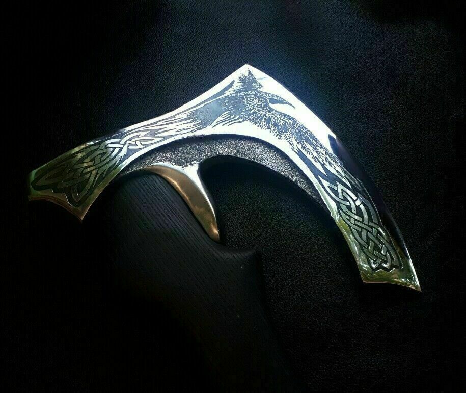Hache Tomahawk Viking Forgée à La Main - Acier Haute Teneur En Carbone