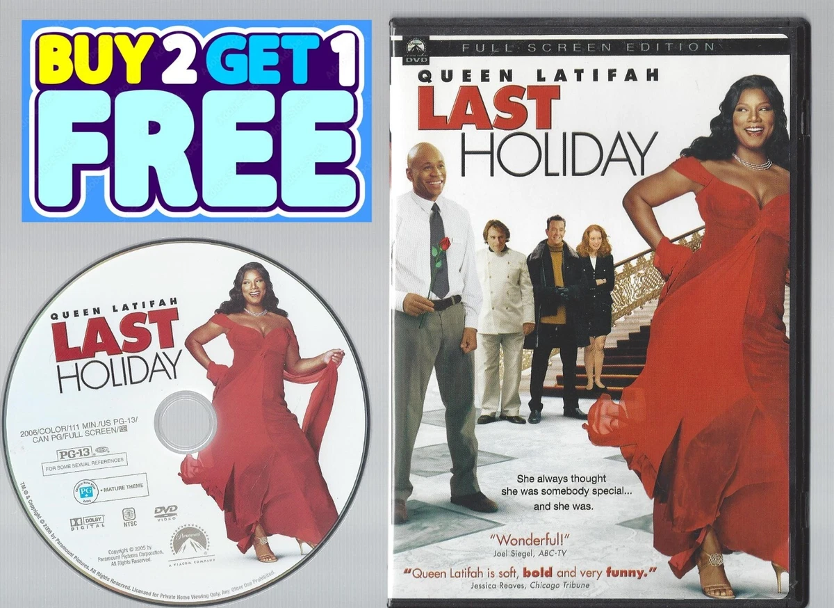 Last Holiday (DVD 2006, Full Screen Edition) Queen Latifah Disc & Cover Art  Only