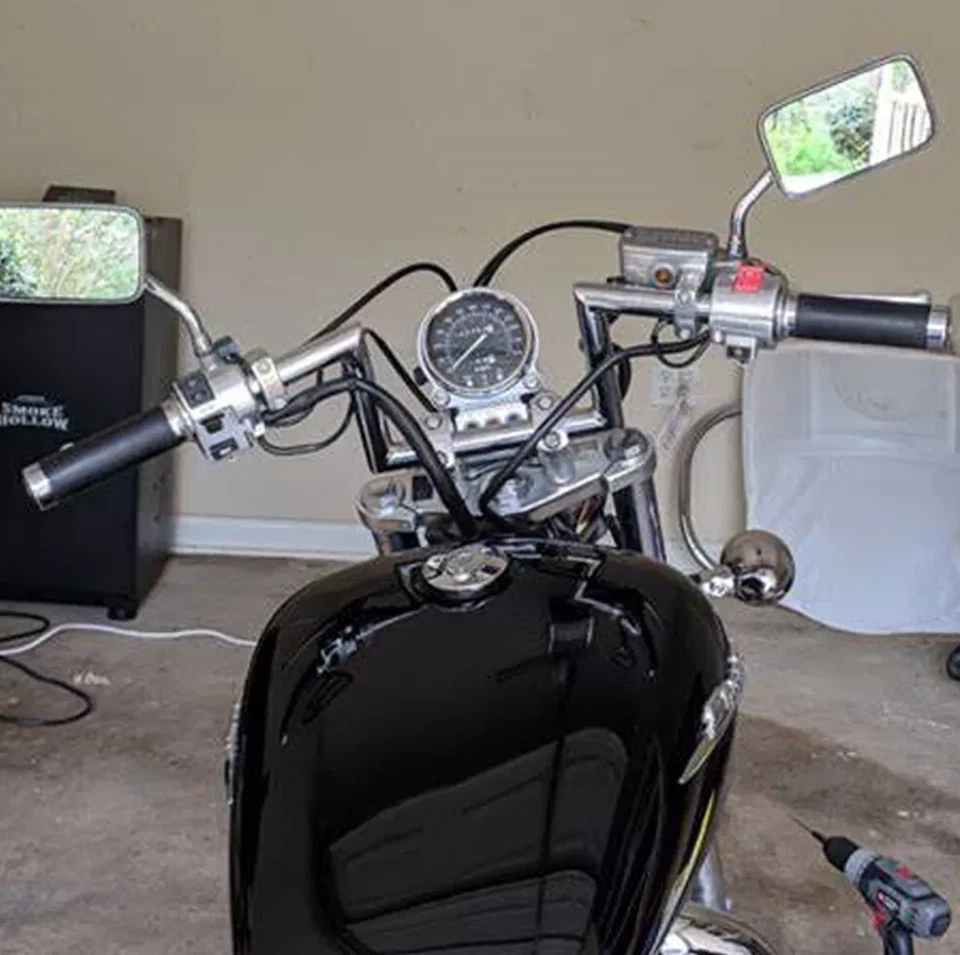 Manillar Z Barras Cromo 1" Para Yamaha Virago XV 250 500 535 700 750 920 1100 Foto 4 de 4