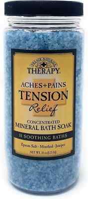 Village Naturals Therapy Mineral Bath Soak Salts variety 20 Oz jars