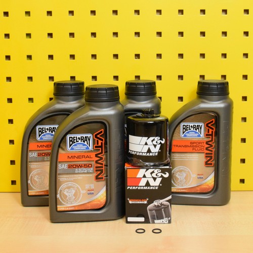 Buell XB12 Oil Change Kit K&N Oil Filter Oil Transmission Oil Bel Ray V