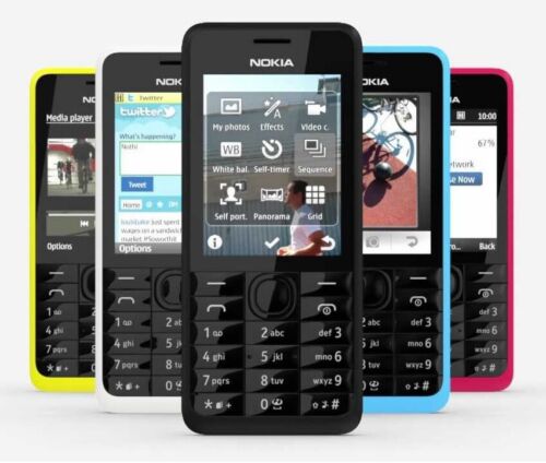 NOKIA 301 DUAL-SIM TASTEN-HANDY MOBILE PHONE QUAD-BAND BLUETOOTH KAMERA WIE NEU