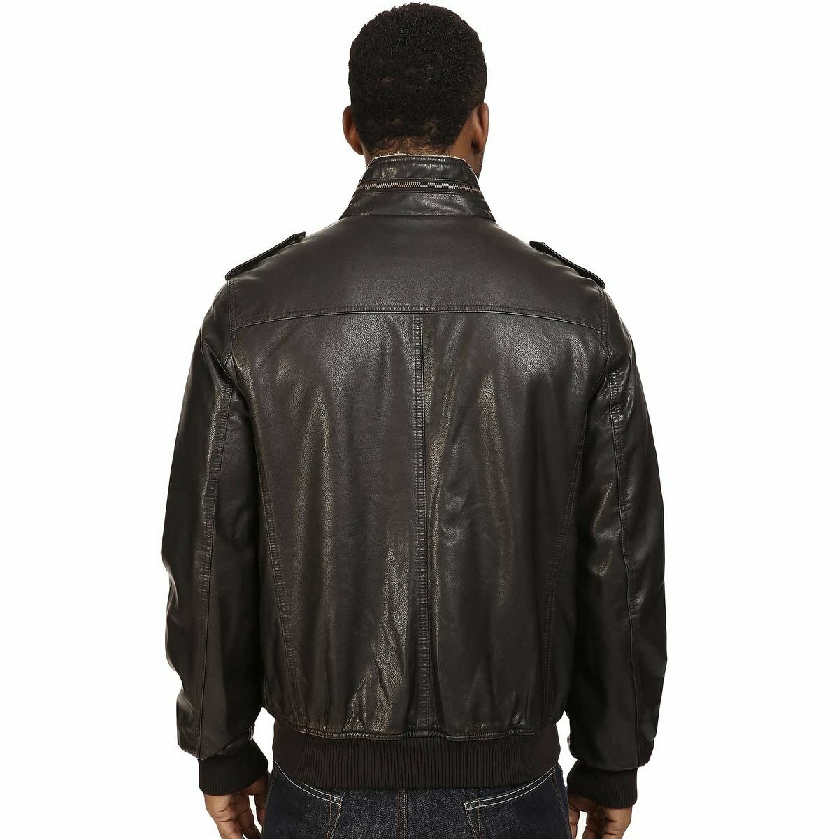 LEVIS Mens XXL CLASSIC Faux LEATHER SHERPA Lined Military AVIATOR