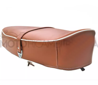 SELLA MARRONE LUNGA PER PIAGGIO VESPA 125 Primavera, 90, 50S, 50