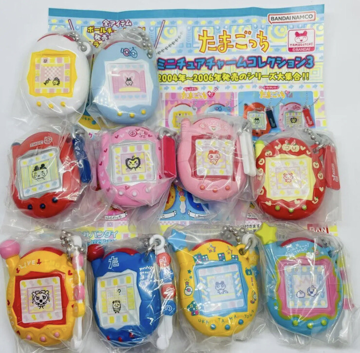 Tamagotchi Miniature Charm Collection 3 Complete Set