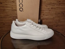 ECCO Men's Street Tray Classic Sneaker White Leather EU 45 Size 11 - 11.5 US