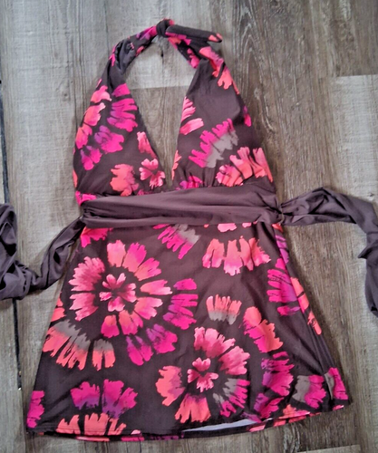 NEW Carmen Marc Valvo Floral Swimdress Swimsuit Sz 6 - Picture 6 of 7