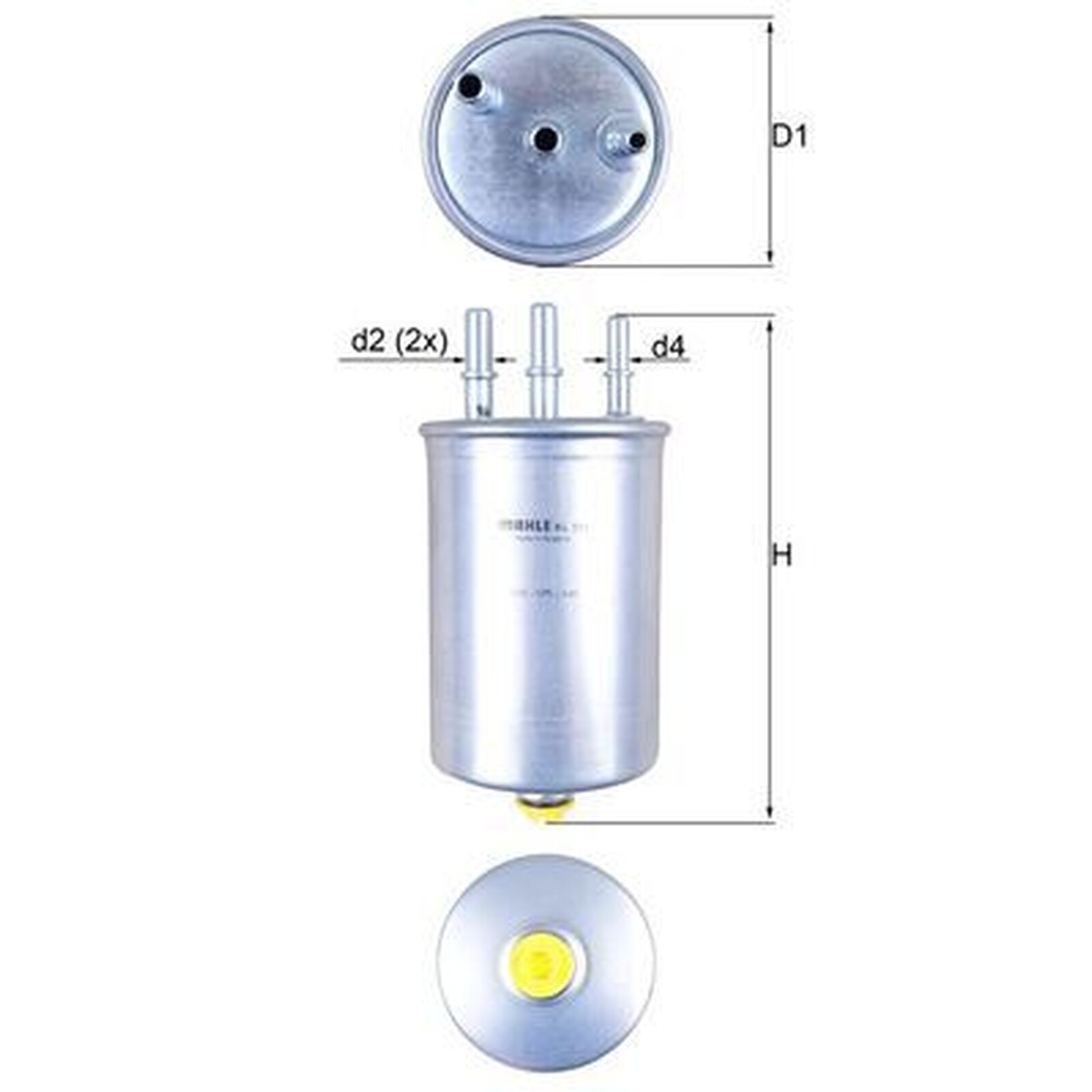 Mahle Fuel Filter KL511 - Fits Ford Transit Connect - Genuine Part
