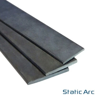 MILD STEEL FLAT BAR SOLID METAL IRON STRIP 3-10mm Thick / 10-50mm Width - Image 1 of 2