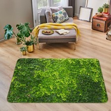 3D Green Leaves Wall NAO5154 Game Rug Mat Elegant Photo Carpet Mat Fay