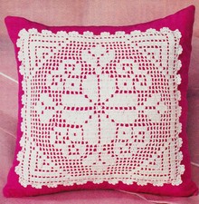 CELEBRATE LIFE BREAST CANCER Filet Crochet DOILY Pattern